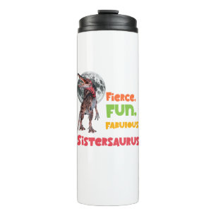 Sistersaurus Overeenkomende Zusters Dino Troep Ont Thermosbeker