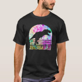 Sistersaurus Sister Saurus Dinosaur  Sunset T-shirt (Voorkant)