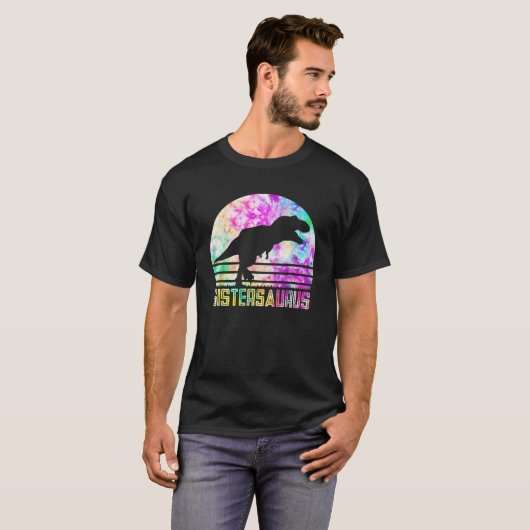 Sistersaurus Sister Saurus Dinosaur  Sunset T-shirt (Voorkant volledig)