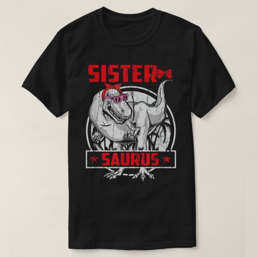 Sistersaurus TRe Dinosaur Sister T-shirt (Design voorkant)