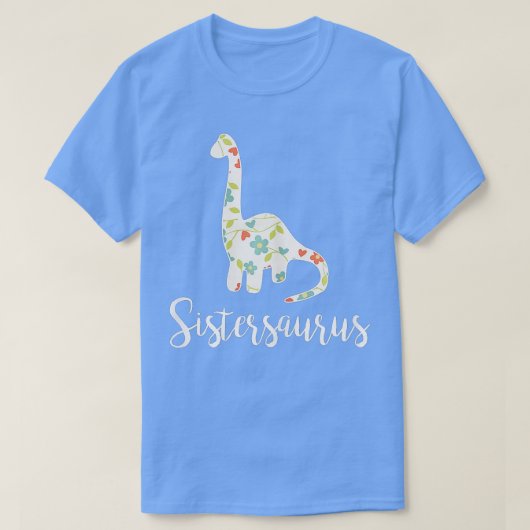 Sistersaurus zuster Saurus voor grote en kleine ze T-shirt (Design voorkant)