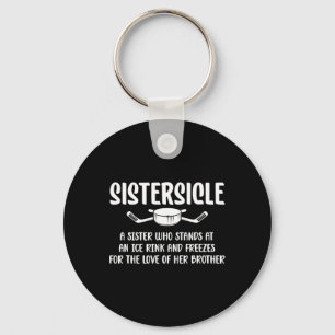 Sistersicle Definitie IJshockey Zus Van Een Hockey Sleutelhanger