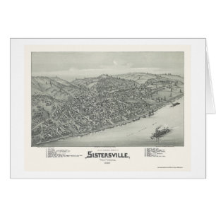 Sistersville, WV Panoramic Map - 1896