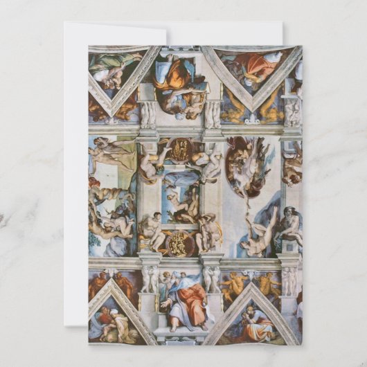 Sistijnse Kapel Plafond Michelangelo Kaart (Voorkant)