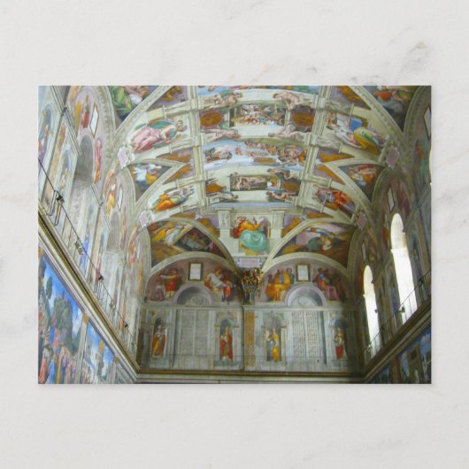 sistine briefkaart (Voorkant)