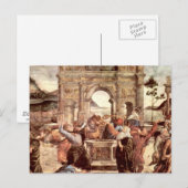Sistine Chapel - Bestraffing van de Levites Briefkaart (Voorkant / Achterkant)