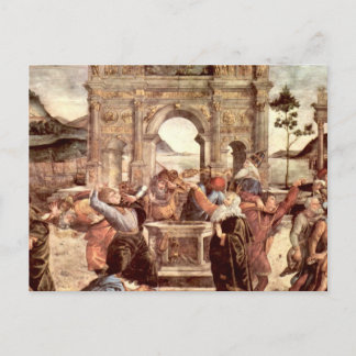 Sistine Chapel - Bestraffing van de Levites Briefkaart