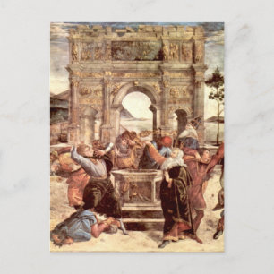 Sistine Chapel - Bestraffing van de Levites Briefkaart