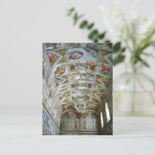sistine chapel briefkaart (Staand voorkant)