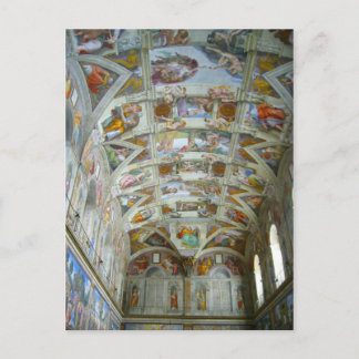 sistine chapel briefkaart