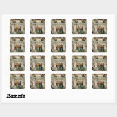 Sistine Chapel Ceiling, 1508-12 Vierkante Sticker (Vel)