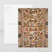 Sistine Chapel Ceiling, 1512, door Michelangelo Feestdagenkaart (Voorkant / Achterkant)