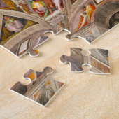 Sistine Chapel Ceiling, 1512, door Michelangelo Legpuzzel (Zijkant)