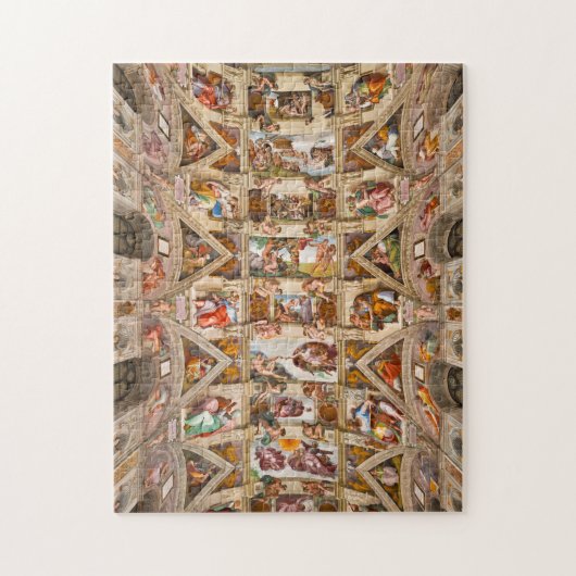 Sistine Chapel Ceiling, 1512, door Michelangelo Legpuzzel (Verticaal)