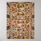 Sistine Chapel Ceiling, 1512, door Michelangelo Poster (Voorkant)