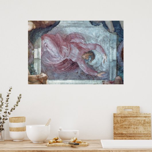 Sistine Chapel Ceiling 3 Poster (Keuken)