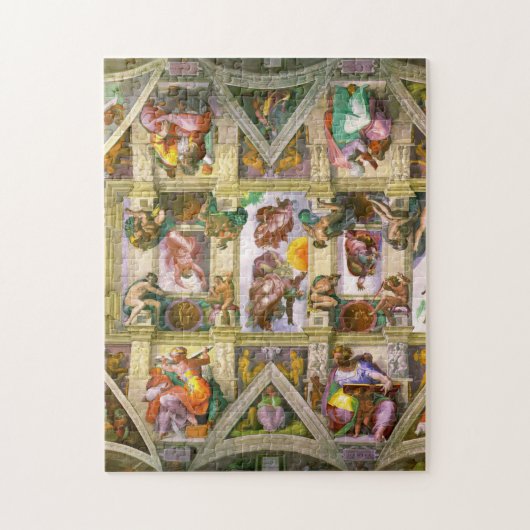 Sistine Chapel Ceiling By Michelangelo Legpuzzel (Verticaal)