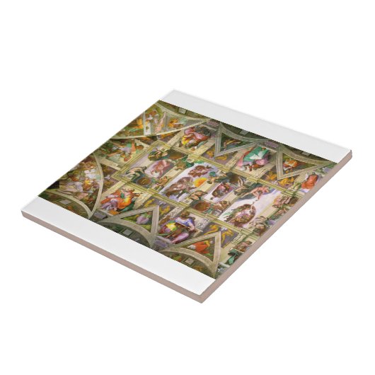 Sistine Chapel Ceiling By Michelangelo Tegeltje (Zijkant)