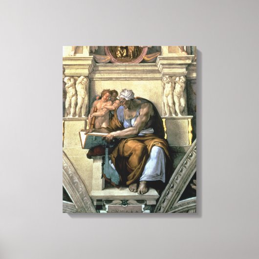 Sistine Chapel Ceiling: Cumaean Sibyl, 1510 Canvas Afdruk (Voorkant)
