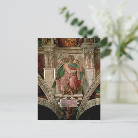 Sistine Chapel Ceiling: de profeet Isaiah Briefkaart (Staand voorkant)