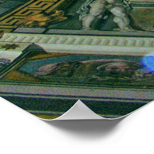 Sistine Chapel Ceiling Detail Poster (Hoek)