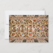 Sistine Chapel Ceiling door Michelangelo Bedankkaart (Voorkant)
