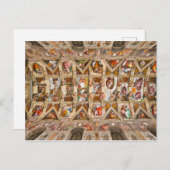 Sistine Chapel Ceiling door Michelangelo Briefkaart (Voorkant / Achterkant)