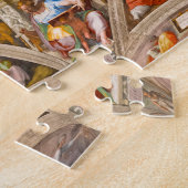 Sistine Chapel Ceiling door Michelangelo Buonarrot Legpuzzel (Zijkant)