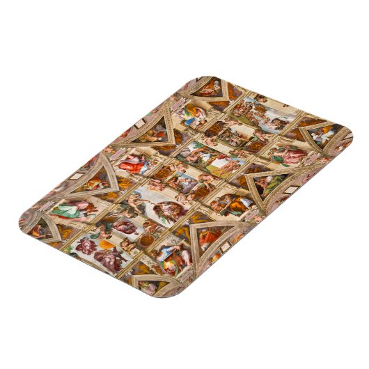 Sistine Chapel Ceiling door Michelangelo Buonarrot Magneet (Linkerzijde)