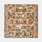 Sistine Chapel Ceiling door Michelangelo Buonarrot Magneet (Voorkant)