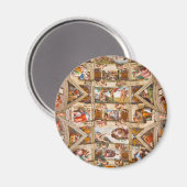 Sistine Chapel Ceiling door Michelangelo Buonarrot Magneet (Voorkant / Achterkant)