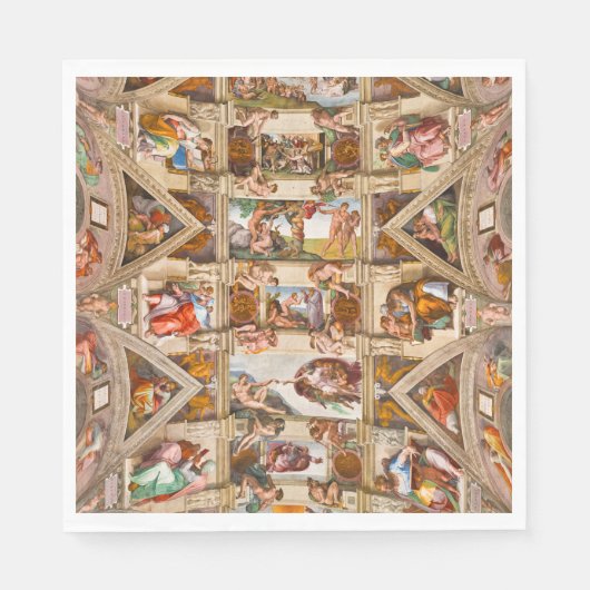 Sistine Chapel Ceiling door Michelangelo Buonarrot Servet (Voorkant)