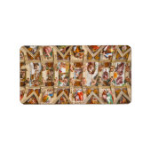 Sistine Chapel Ceiling door Michelangelo Etiket (Voorkant)