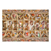 Sistine Chapel Ceiling door Michelangelo Foto Afdruk (Voorkant)