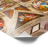 Sistine Chapel Ceiling door Michelangelo Foto Afdruk (Hoek)