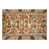 Sistine Chapel Ceiling door Michelangelo Foto Afdruk (Voorkant)