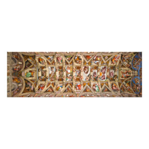 Sistine Chapel Ceiling door Michelangelo Foto Afdruk