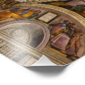 Sistine Chapel Ceiling door Michelangelo Foto Afdruk (Hoek)