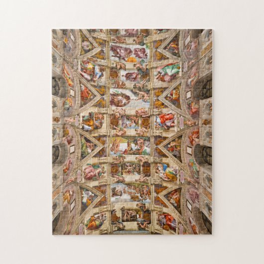 Sistine Chapel Ceiling door Michelangelo Legpuzzel (Verticaal)