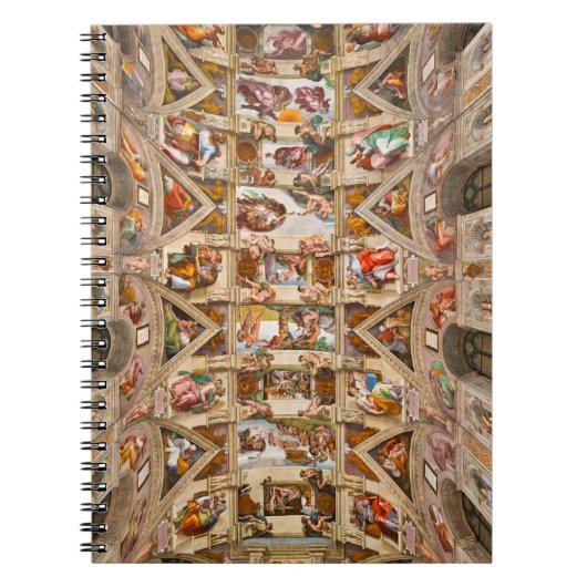 Sistine Chapel Ceiling door Michelangelo Notitieboek (Voorkant)