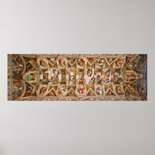 Sistine Chapel Ceiling door Michelangelo Poster