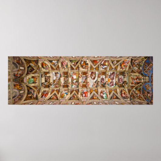Sistine Chapel Ceiling door Michelangelo Poster (Voorkant)
