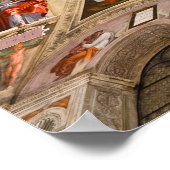 Sistine Chapel Ceiling door Michelangelo Poster (Hoek)