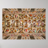 Sistine Chapel Ceiling door Michelangelo Poster (Voorkant)