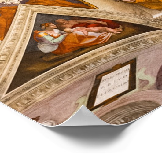 Sistine Chapel Ceiling door Michelangelo Poster (Hoek)