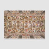 Sistine Chapel Ceiling door Michelangelo Tissuepapier (Voorkant)