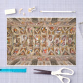 Sistine Chapel Ceiling door Michelangelo Tissuepapier (Craft)