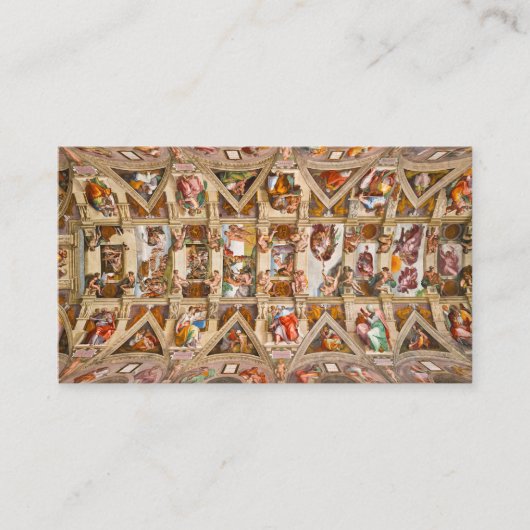 Sistine Chapel Ceiling door Michelangelo Visitekaartje (Voorkant)