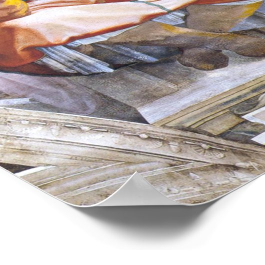 Sistine Chapel Ceiling Jeremiah door Michelangeo Poster (Hoek)