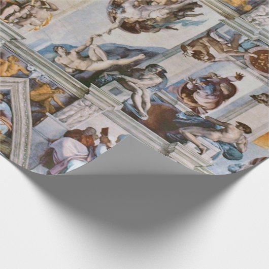 Sistine Chapel Ceiling Michelangelo Cadeaupapier (Hoek)
